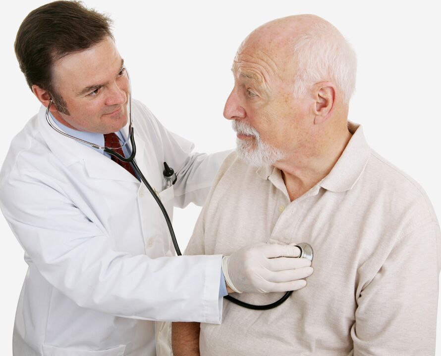 exame por um médico para dor nas costas
