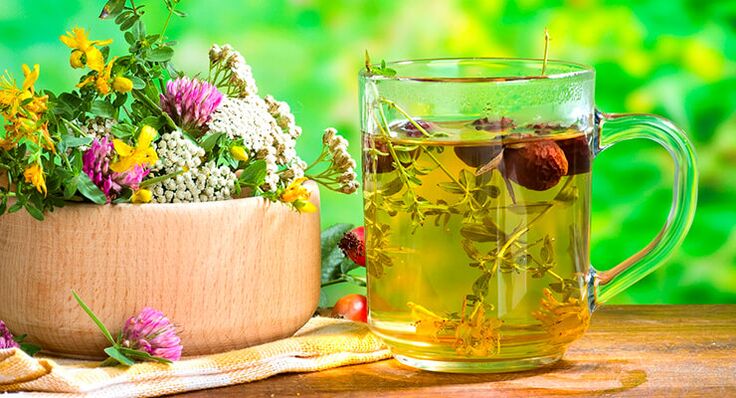 chá de ervas para o tratamento da artrite do quadril
